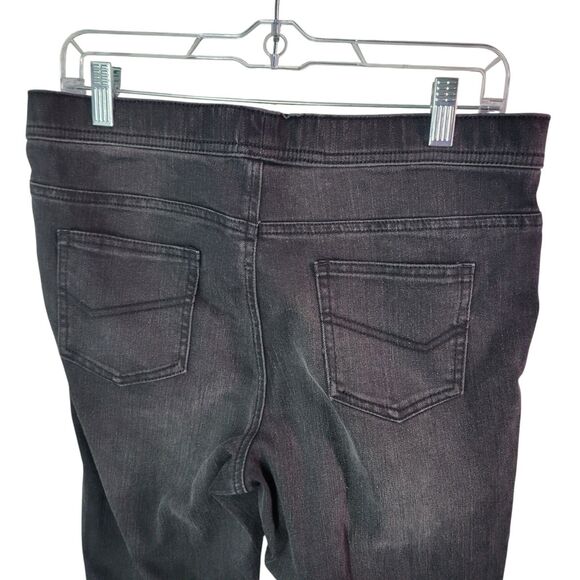 Alexander Jordan Womens Size M Black Solid Pull On Skinny Jeggings - Picture 4 of 10